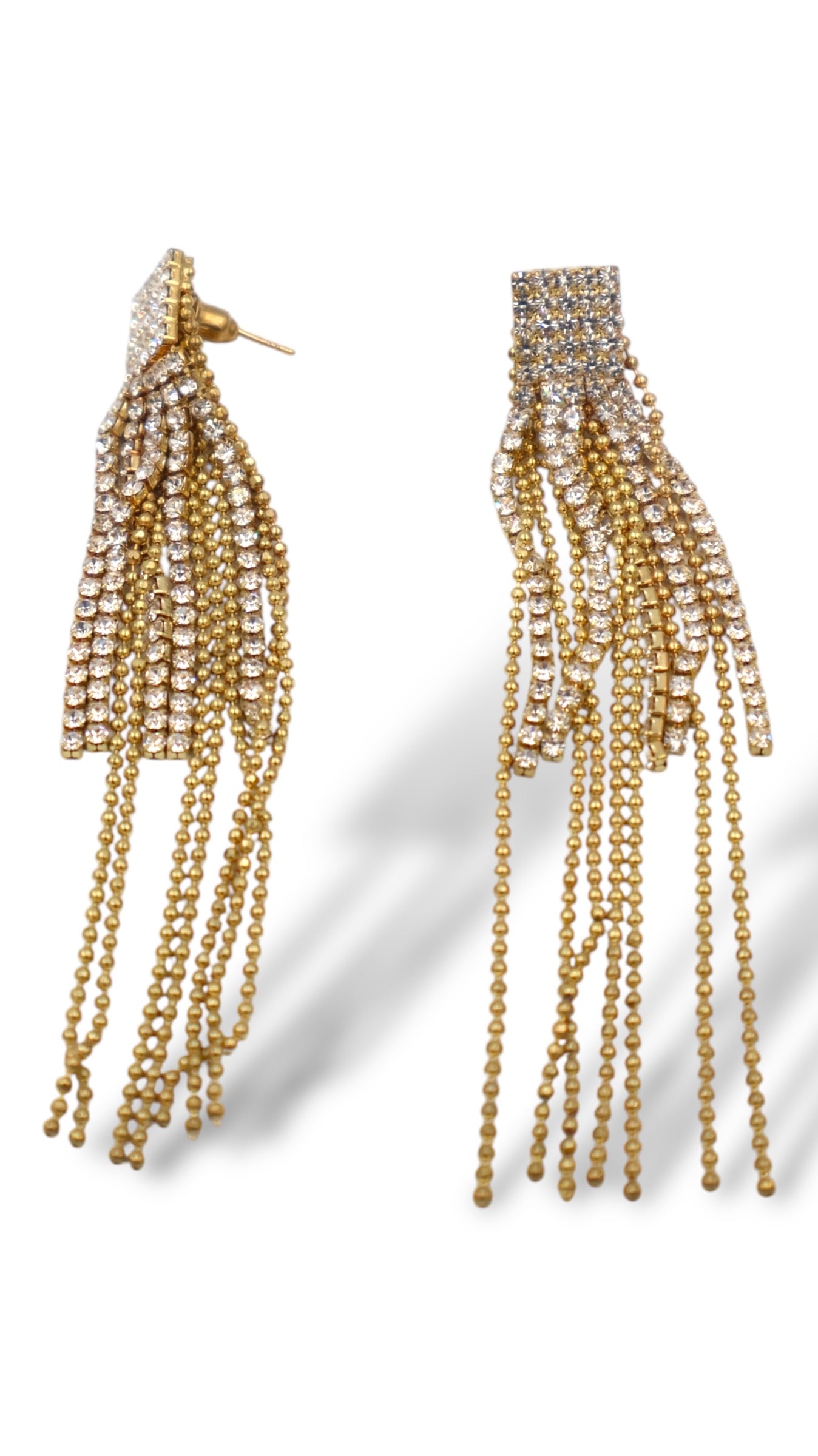 Crystal Tassel Earrings – Glamorous and Elegant Statement Jewelry